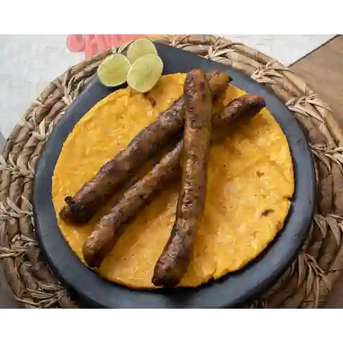 Arepa Xl con Chorizos