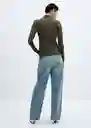 Camisa Orion Khaki Talla S Mujer Mango