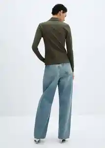 Camisa Orion Khaki Talla S Mujer Mango