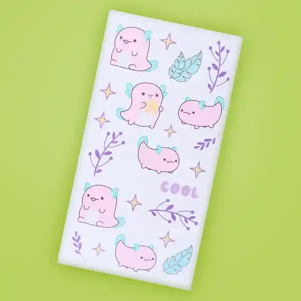 Calcomanías y Estampas Spectrum Serie Axolotl Story Miniso