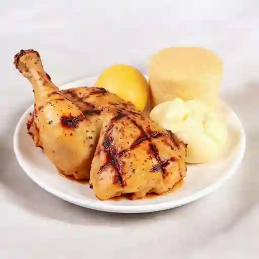 Muslo contramuslo a la brasa