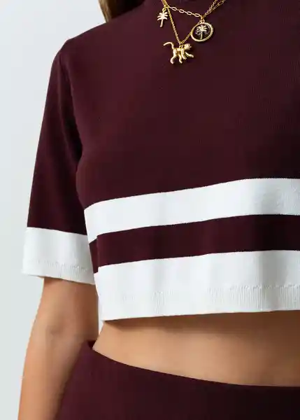 Camisa Tejido Mujer Morado Sombrío Ultra Oscuro Talla L 582G052 Naf Naf