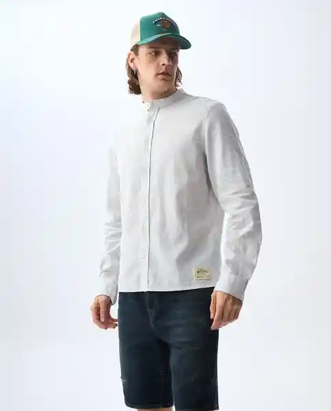 Camisa Hombre Azul Talla S 811G502_AZU194024 Americanino