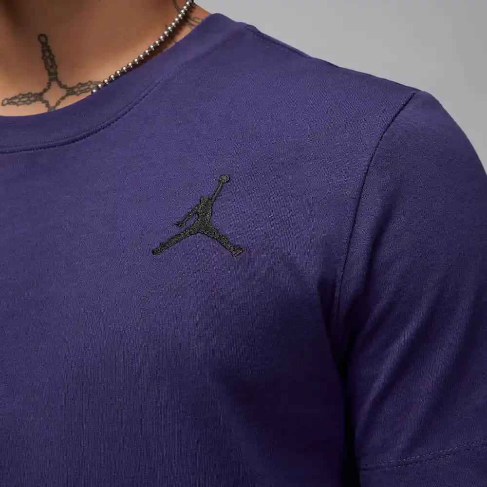 Nike Camiseta J Jumpman Emb Crew Hombre Morado M