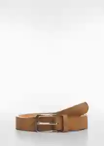Cinturón Suede Beige Talla 91 Hombre Mango