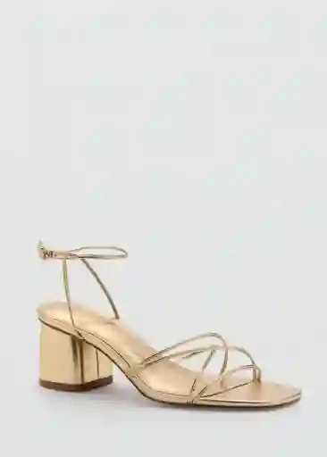 Sandalias Lana Oro Talla 39 Mujer Mango