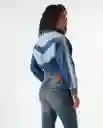 Chaqueta Mujer Azul Talla S 322G005_AZU174021 Americanino