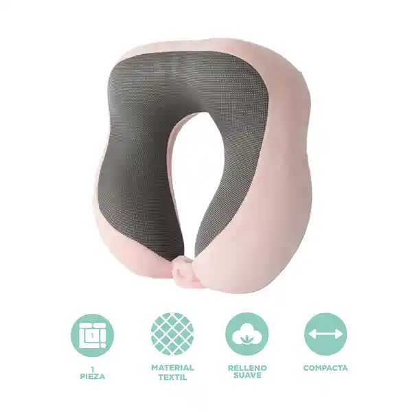 Almohada Viaje el Cuello Espuma Viscoelástica Rojo Serie Miniso