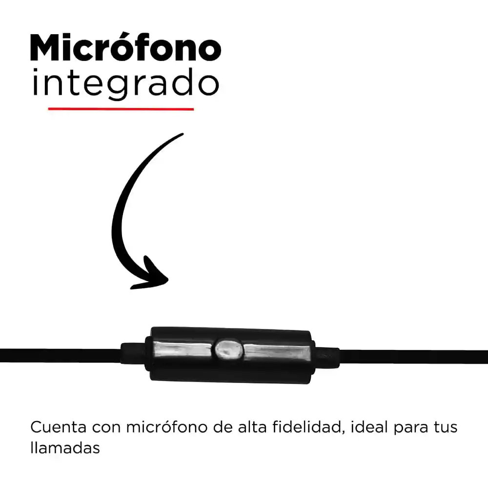 Miniso Audífonos De Cable Negro