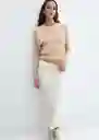 Buzo Cardigan Agurxin Arena Talla L Mujer Mango