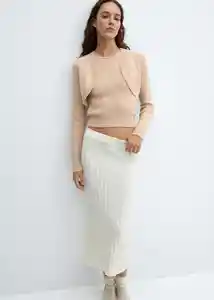 Buzo Cardigan Agurxin Arena Talla L Mujer Mango