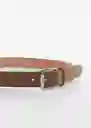 Cinturón Suede Chocolate Talla 90 Hombre Mango