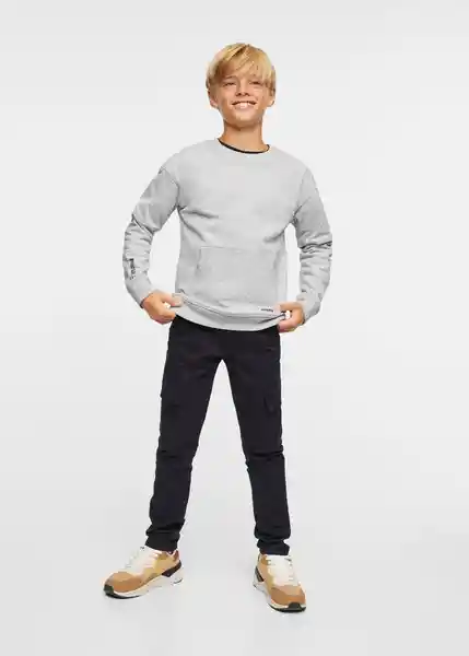 Sudadera Tech Gris Medio Vigore Talla 12 Niños Mango