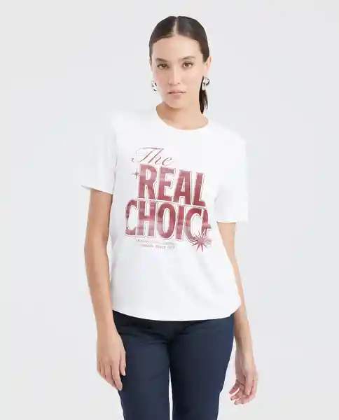 Camiseta The Real Choice Crudo Prístino Claro T. M Chevignon