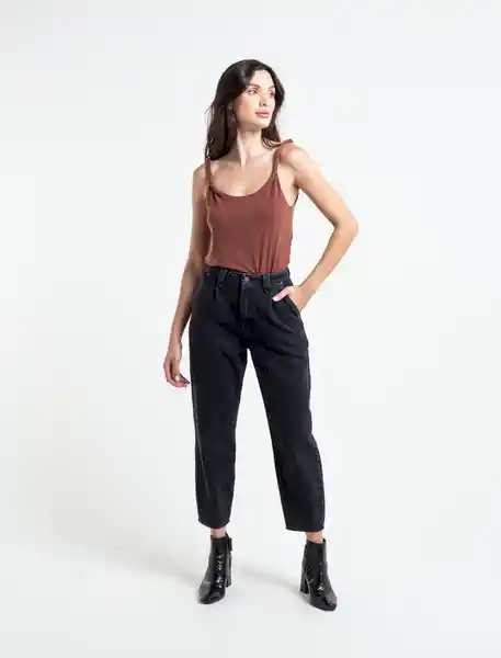  Camiseta Mujer Cafe Acerbo Ultraoscuro Talla M Naf-Naf 