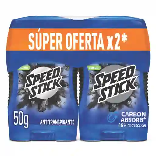 Colgate Desodorante Speed Stick Carbón Absorb Barra Hombre