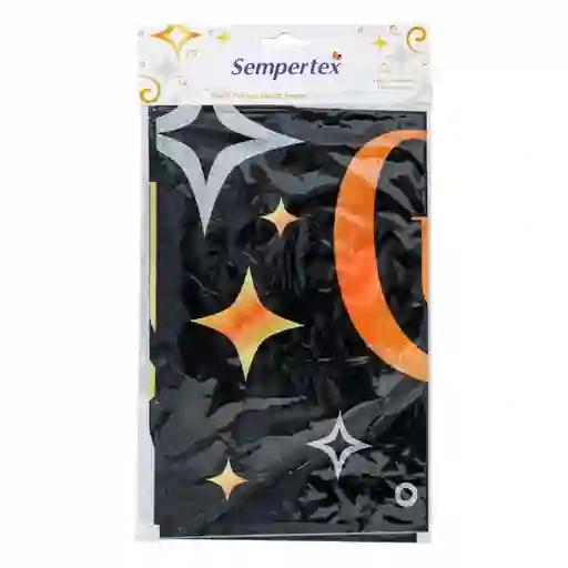 Sempertex Cartel Plastico Fc Dorado Negro 100x5