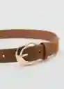 Cinturón Maya Marrón Talla M Mujer Mango