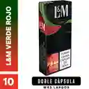 L&M Verde Rojo x 10 Cigarrillos