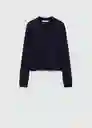 Cardigan Paco Navy Talla 28 Mujer Mango