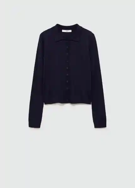 Cardigan Paco Navy Talla 28 Mujer Mango