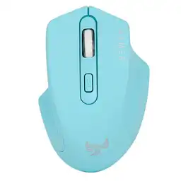 Jaltech Mouse Gamer Inalámbrico Recargable Azul