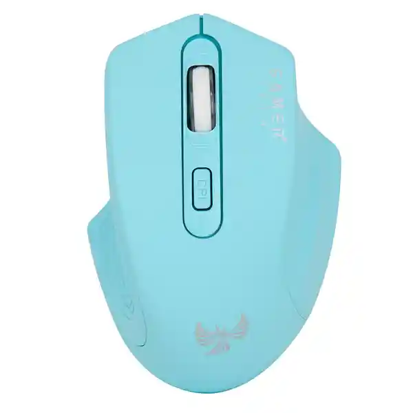 Jaltech Mouse Gamer Inalámbrico Recargable Azul