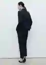 Blazer Americana Paloma Marino Talla 38 Mujer Mango