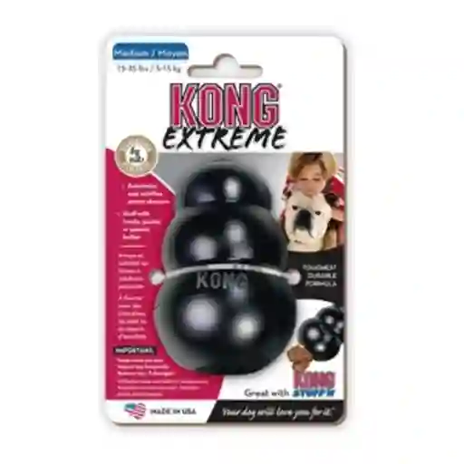 Kong Portapasabocas Para Perro Extreme Negro 1
