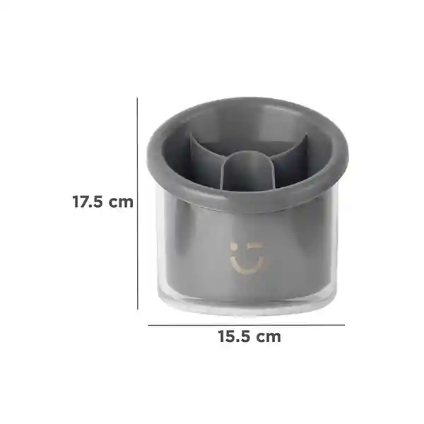 Organizador 3 Compartimentos Silver Gray Gris Oscuro Miniso