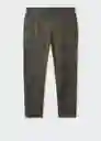 Pantalón Potasio Khaki Talla 38 Hombre Mango