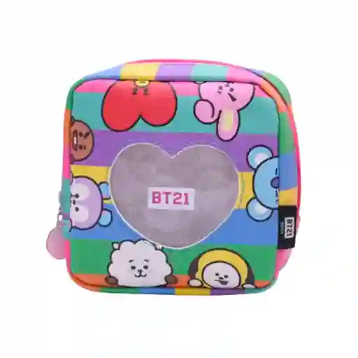 Monedero Con Ventana Transparente Serie Bt21 Multiprint Miniso