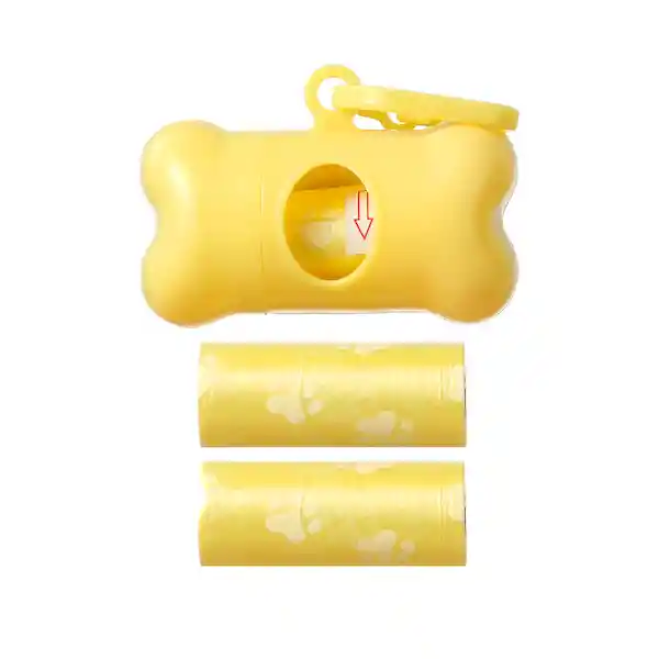 Miniso Dispensador de Bolsas Pet Series Amarillo