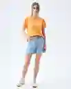  Camiseta Mujer Naranja Talla M 602E012 AMERICANINO 