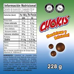 Chokis Bolitas de Maíz Sabor Chocolate