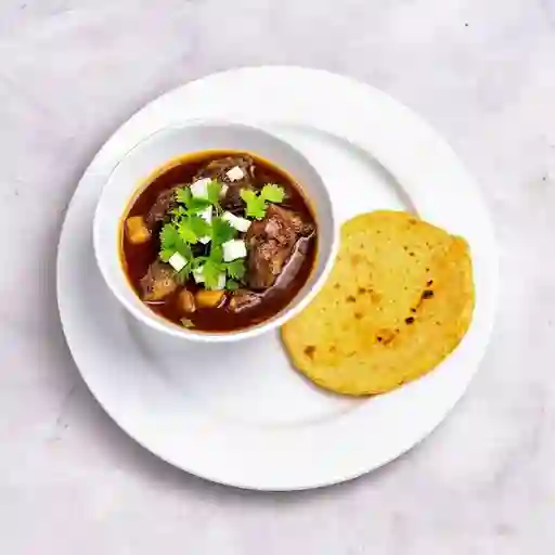 Consome de costilla ahumada