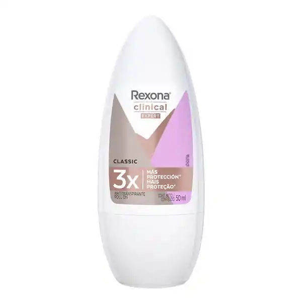 Desodorante Antitranspirante Rexona Roll on Mujer Clínical Expert 50 mL
