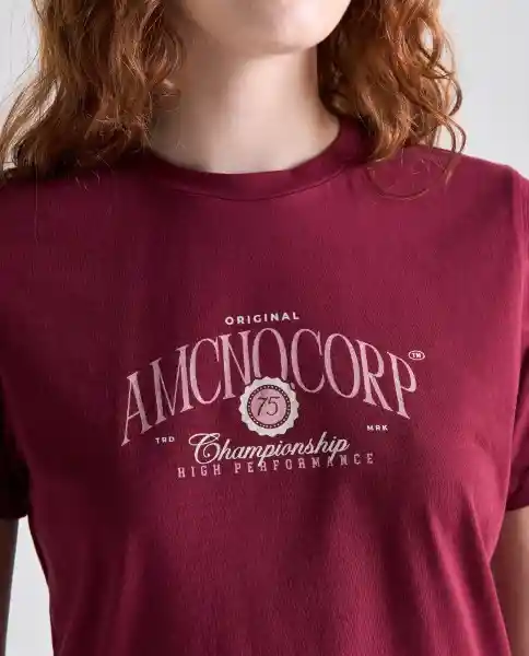 Camiseta Mujer Rojo Talla M 609G090_ROJ191930 Americanino