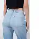 Jean Jack Mujer Azul Indigo Claro Talla 10 492E301 Naf Naf