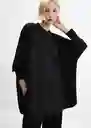 Buzo Sudadera Bubble-a Negro Talla M Mujer Mango