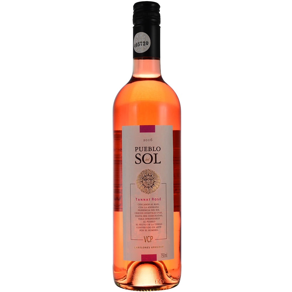Pueblo Del Sol Vino Rosado Tannat Rosé Botella 750 ml
