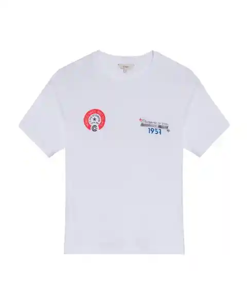 Camiseta Graphic Femenino Blanco 0 Claro Talla M Chevignon