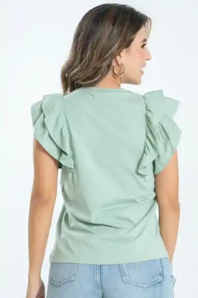 Camiseta Salvador Color Verde Marino Talla L Ragged