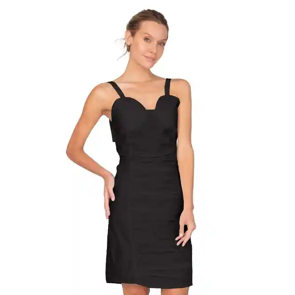 Vestido Corto Bilbao Negro Talla Xs