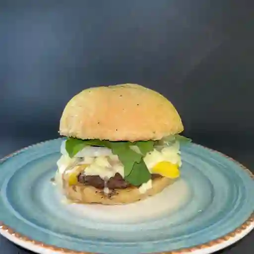 Hamburguesa stracciatella