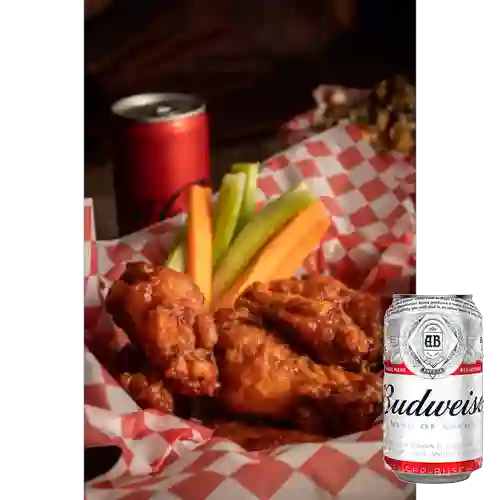 Combo Alitas X 8 + Budweiser 269 ml