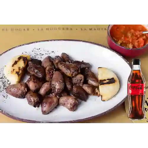 Combo Corazones de Pollo + Coca Cola Sin Azúcar 300ML
