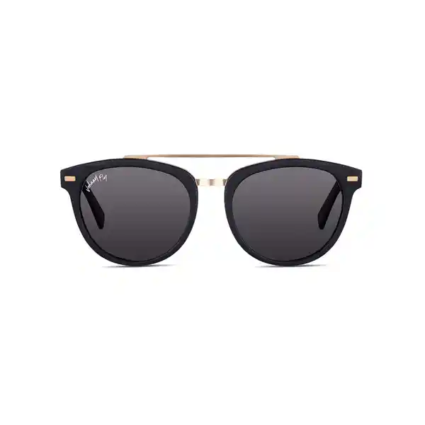 Johnny Fly Gafas Captain Negro Mate Lente Smoke