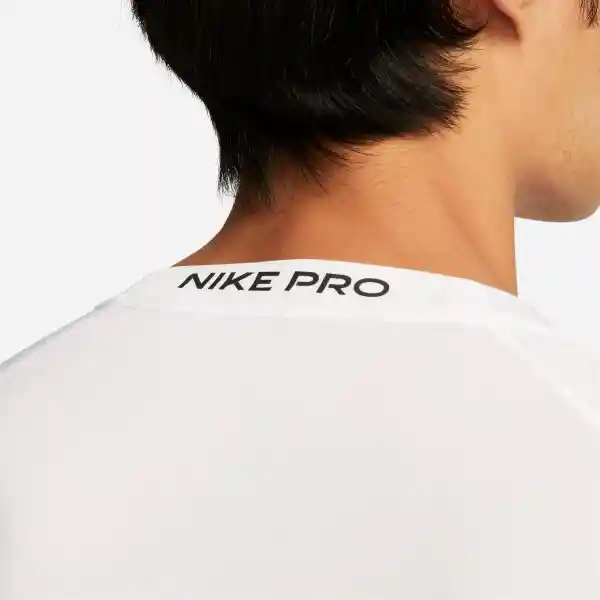 Nike Camiseta M Np Df Tight Top Ss Para Hombre Blanco Talla S