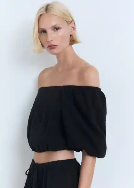 Falda Kimolos Negro Talla M Mujer Mango